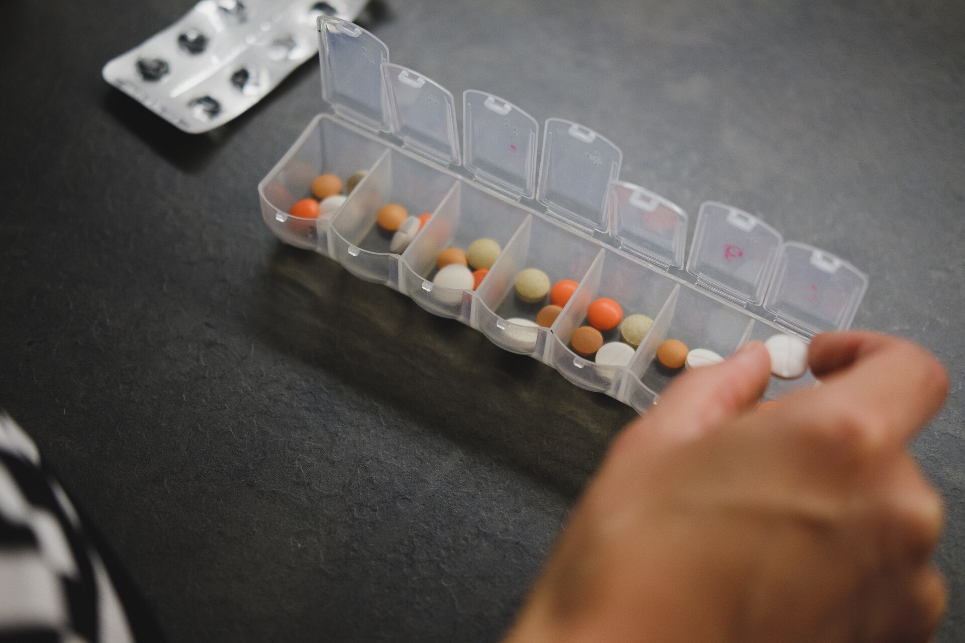 A box with pills