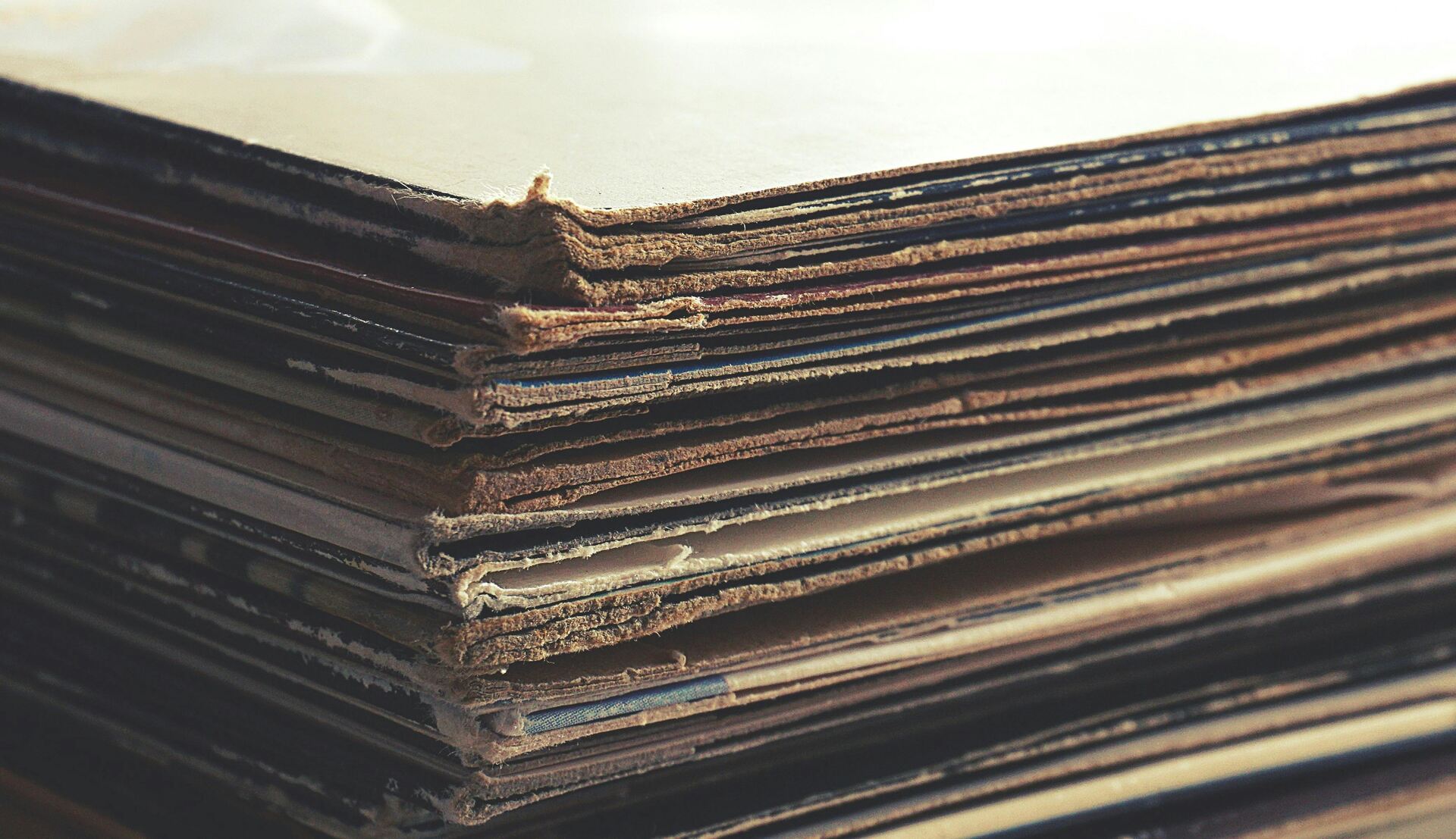 Stack of cardboard sheets